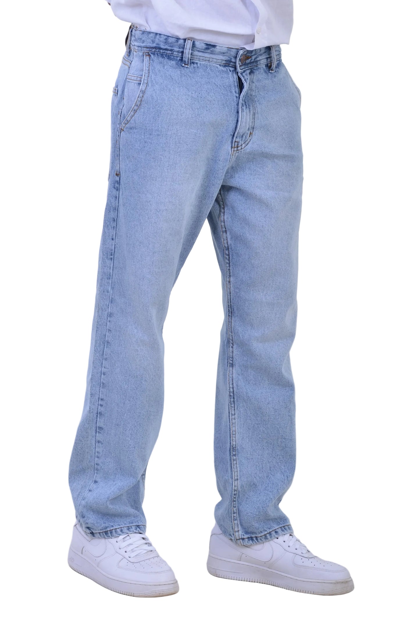 Jean Baggy Classique VELTRANO Bleu blitch