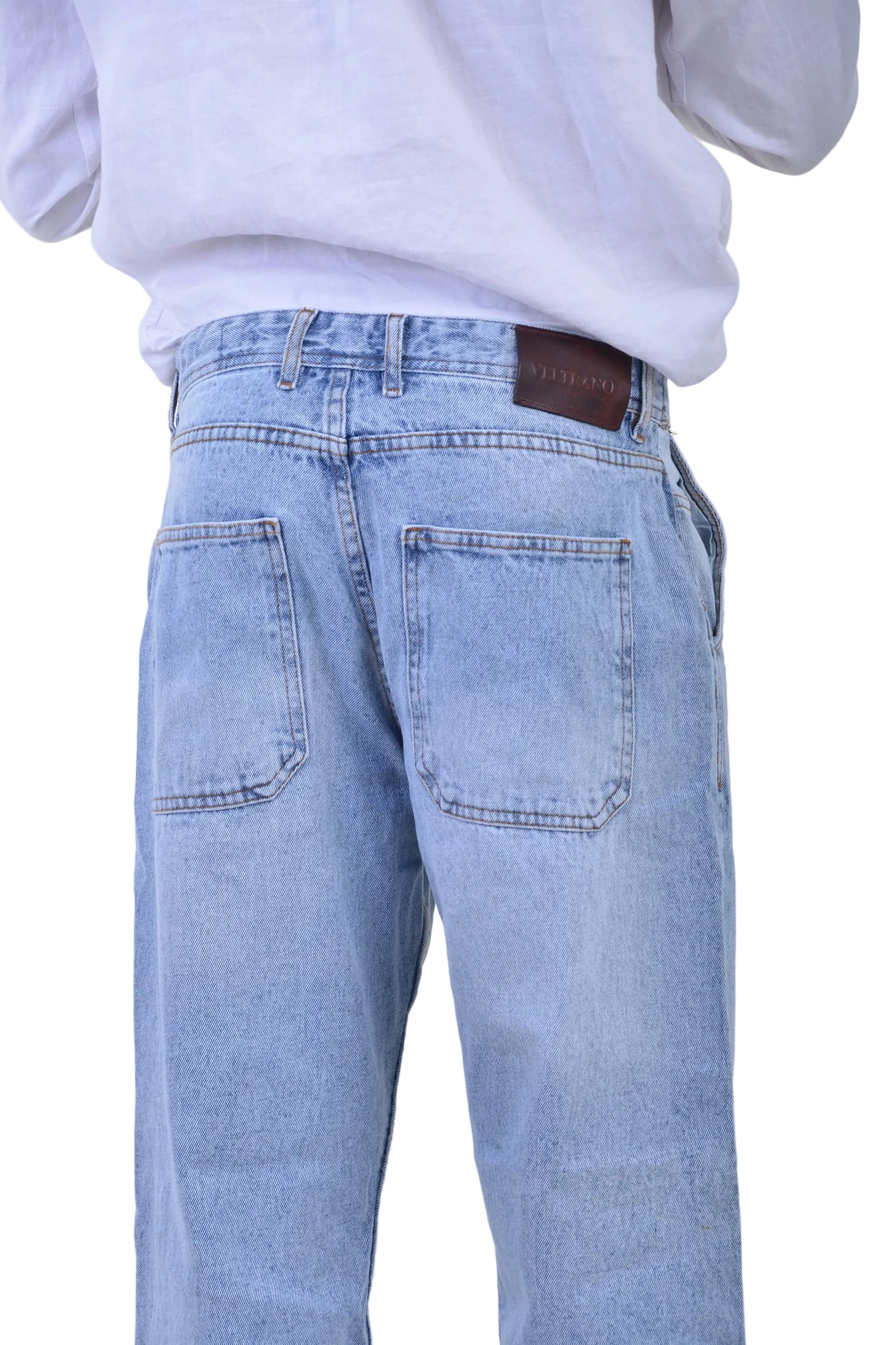 Jean Baggy Classique VELTRANO Bleu blitch