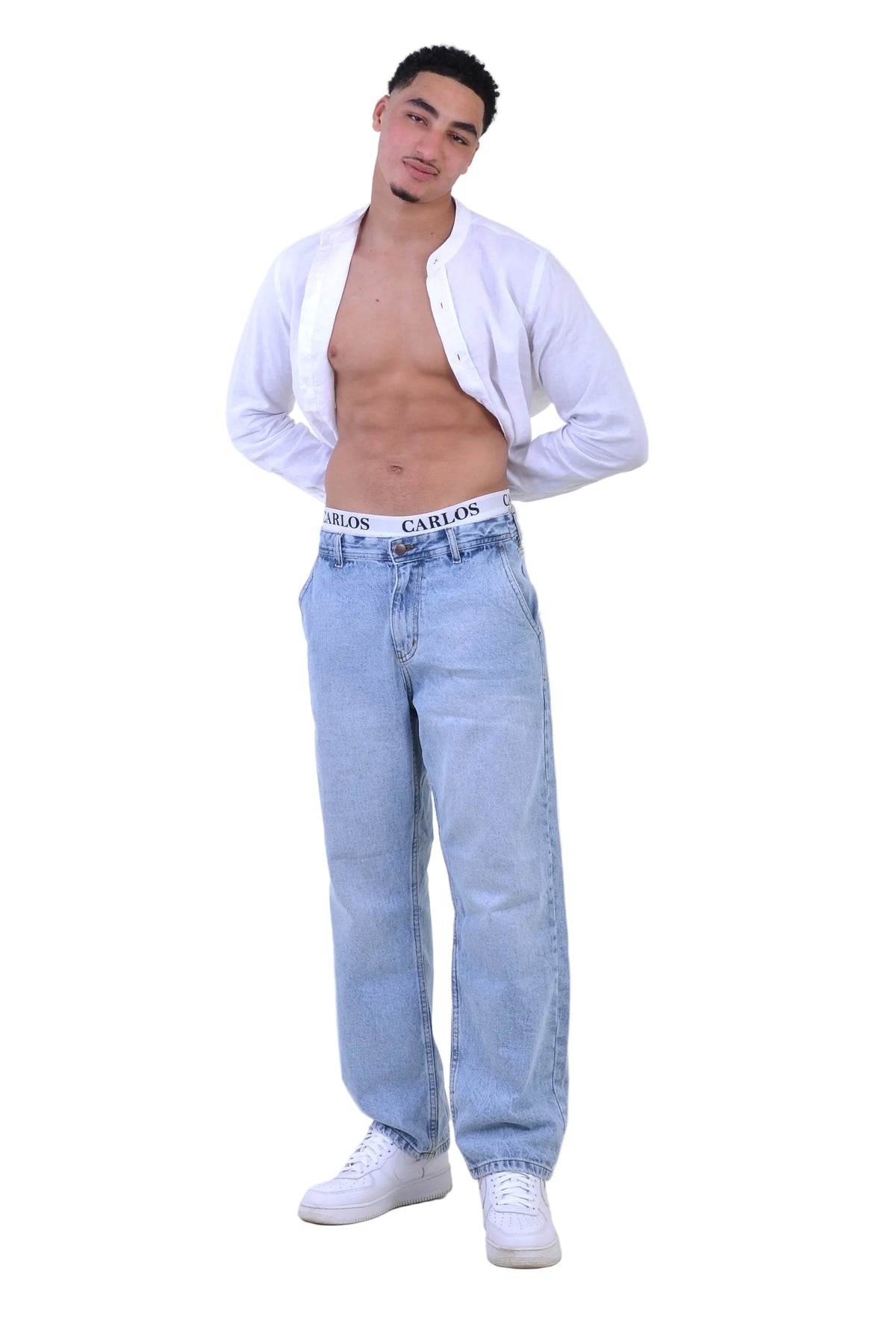 Jean Baggy Classique VELTRANO Bleu blitch