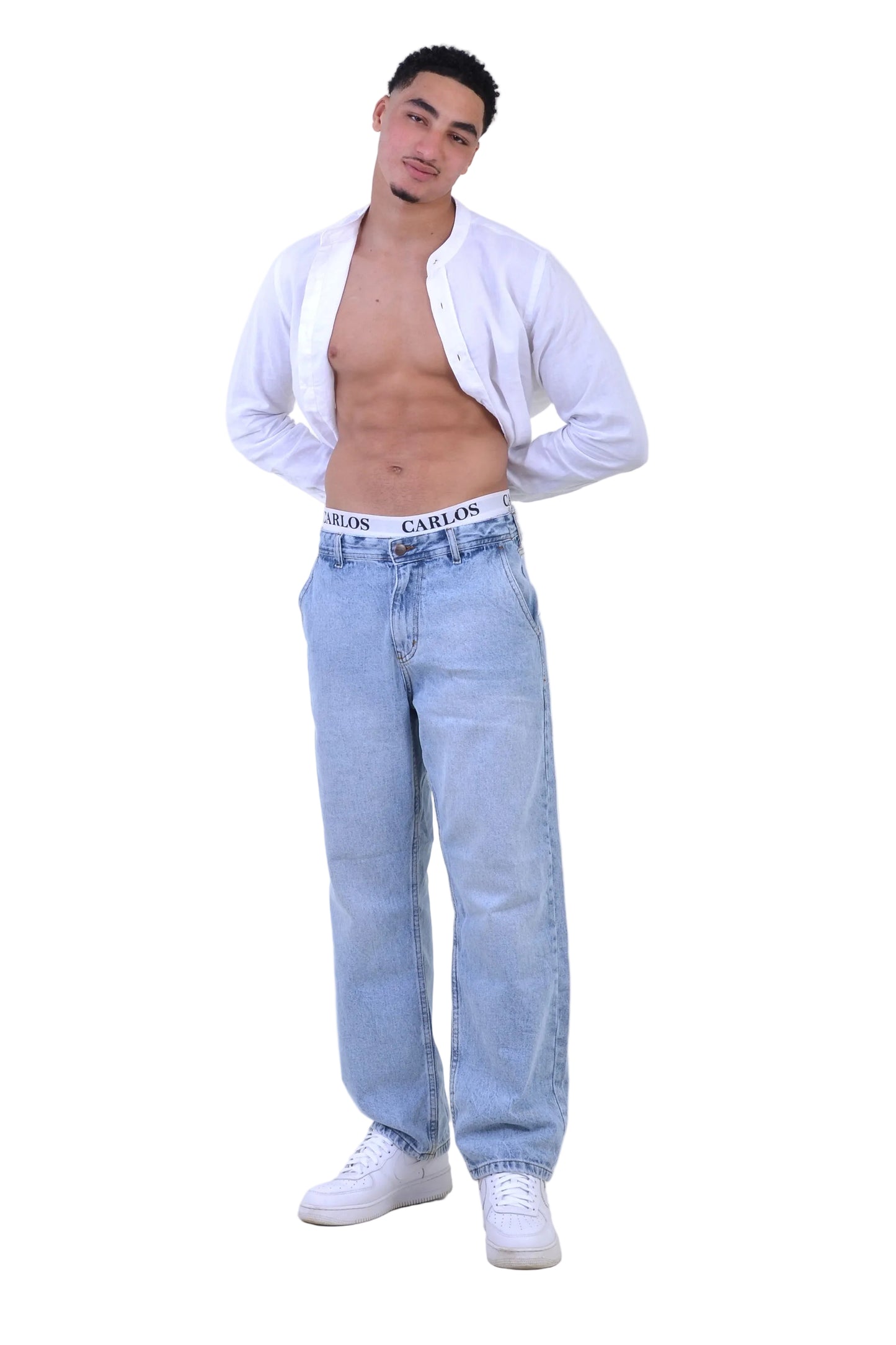 Jean Baggy Classique VELTRANO Bleu blitch
