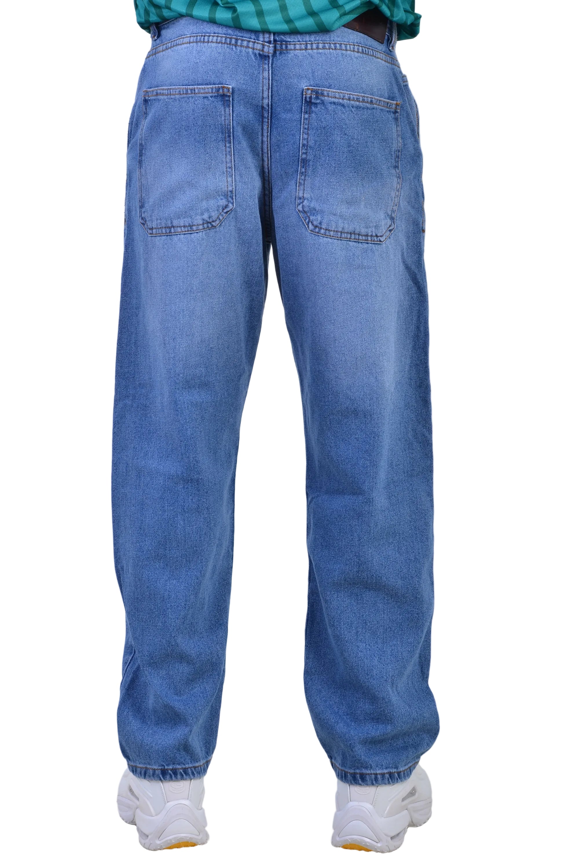 Jean Baggy Classique VELTRANO Bleu double stone