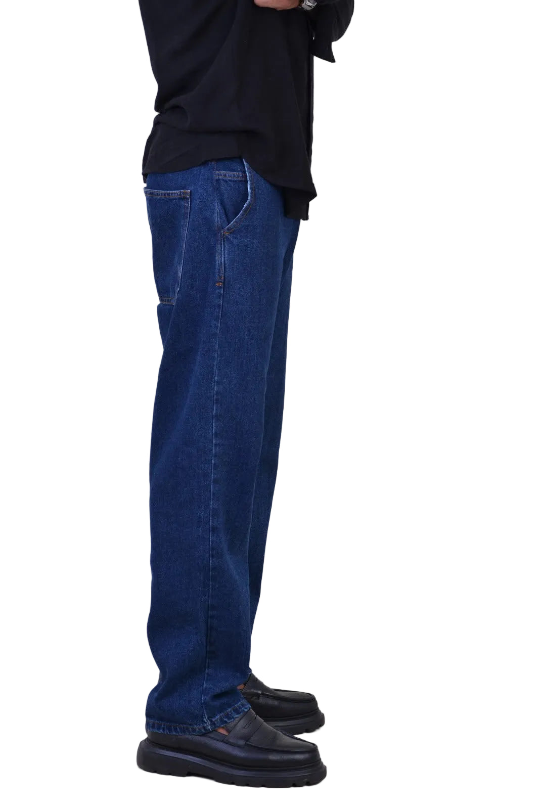 Jean Baggy Classique VELTRANO Bleu stone