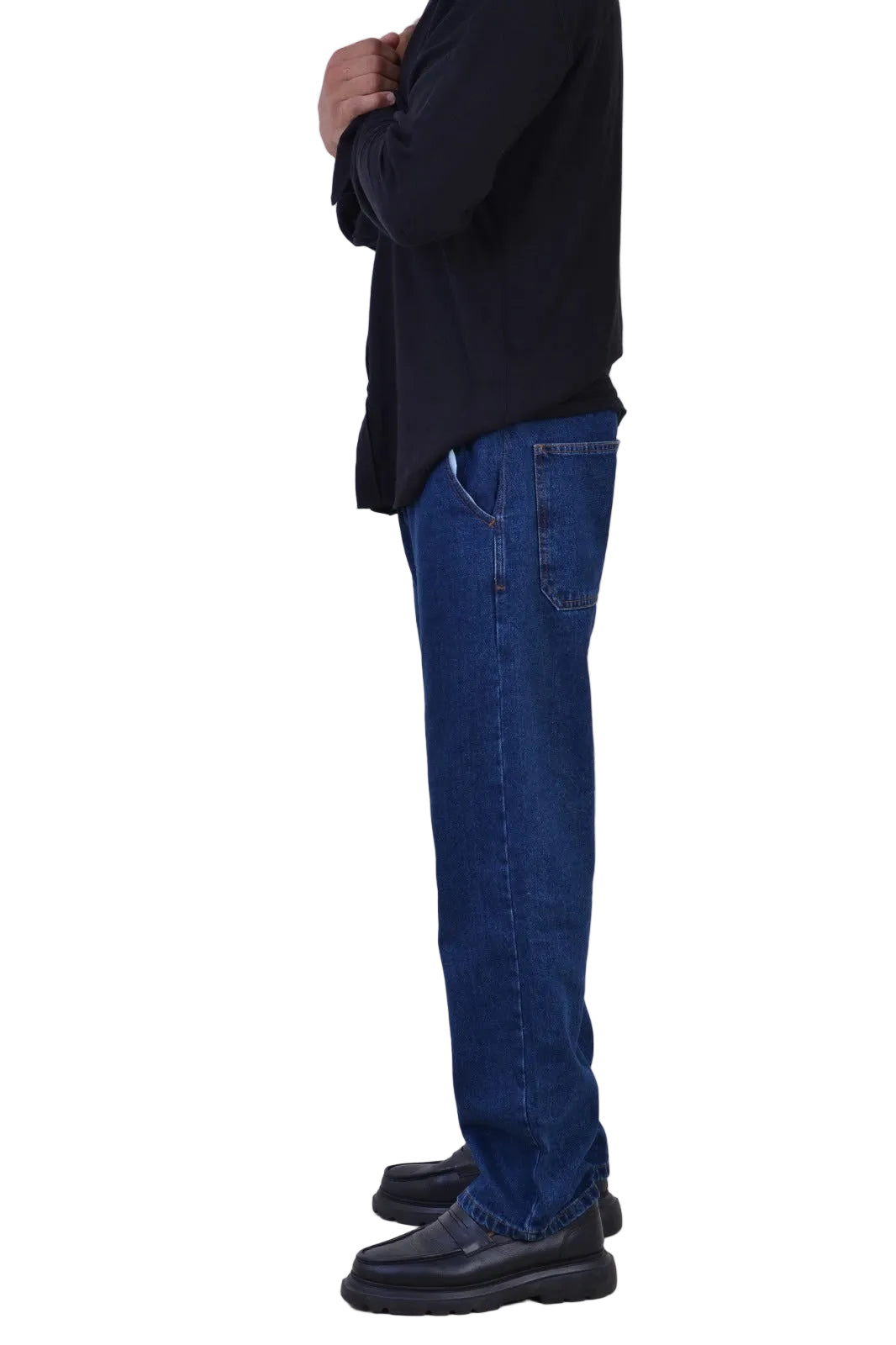 Jean Baggy Classique VELTRANO Bleu stone