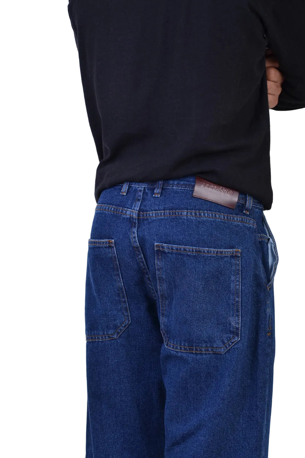 Jean Baggy Classique VELTRANO Bleu stone