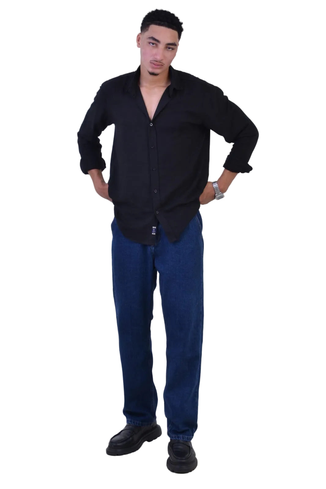 Jean Baggy Classique VELTRANO Bleu stone